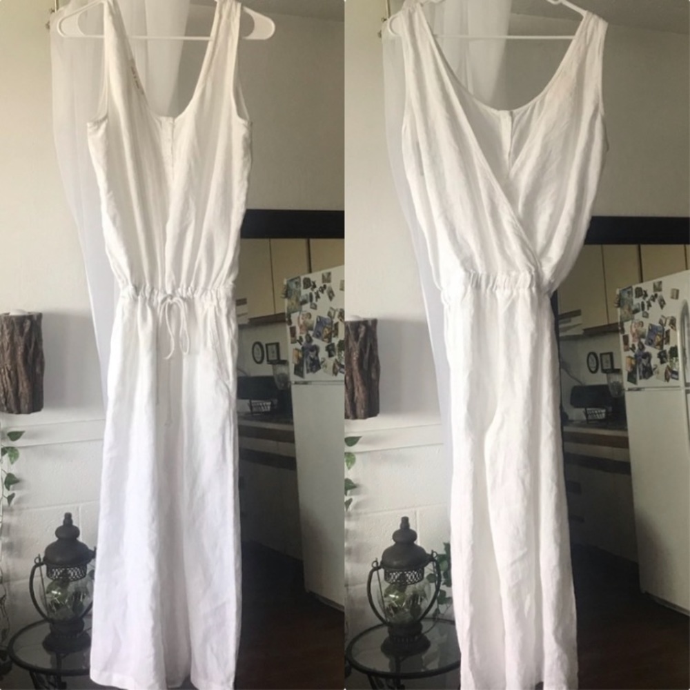 NWOT Anthropologie Cloth and Stone Linen Jumpsuit - Picture 1 of 8